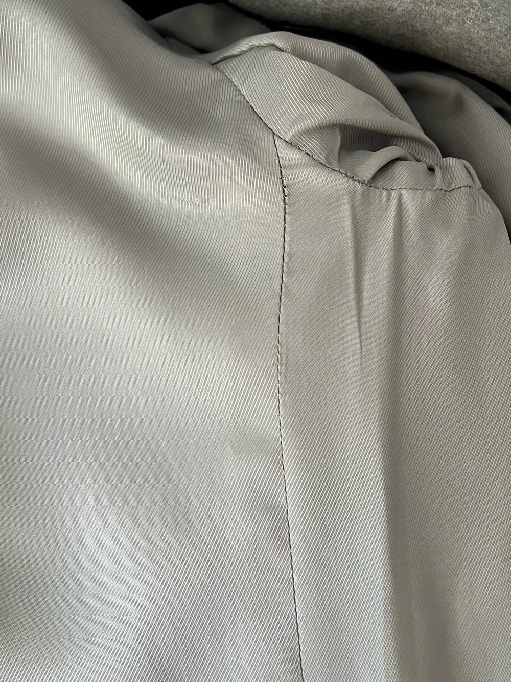 Veronica Beard Double-Breasted Long Trench Coat in Taupe Brown - Picture 10 of 15